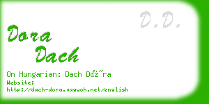 dora dach business card